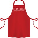 Father's Day the Element of Wisdom Dad Cotton Apron 100% Organic Red