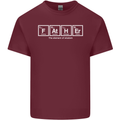 Father's Day the Element of Wisdom Dad Mens Cotton T-Shirt Tee Top Maroon