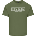Father's Day the Element of Wisdom Dad Mens Cotton T-Shirt Tee Top Military Green