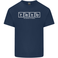 Father's Day the Element of Wisdom Dad Mens Cotton T-Shirt Tee Top Navy Blue