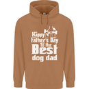 Fathers Day Best Dog Dad Funny Mens 80% Cotton Hoodie Caramel Latte