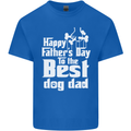 Fathers Day Best Dog Dad Funny Mens Cotton T-Shirt Tee Top Royal Blue