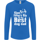 Fathers Day Best Dog Dad Funny Mens Long Sleeve T-Shirt Royal Blue