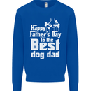 Fathers Day Best Dog Dad Funny Mens Sweatshirt Jumper Royal Blue