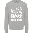 Fathers Day Best Dog Dad Funny Mens Sweatshirt Jumper Sports Grey