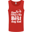 Fathers Day Best Dog Dad Funny Mens Vest Tank Top Red