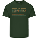 Fathers Day Dadalorian Funny Dad Daddy Mens Cotton T-Shirt Tee Top Forest Green