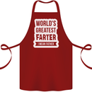 Fathers Day Farter Funny Flatulence Fart Cotton Apron 100% Organic Maroon