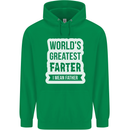 Fathers Day Farter Funny Flatulence Fart Mens 80% Cotton Hoodie Irish Green