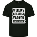 Fathers Day Farter Funny Flatulence Fart Mens Cotton T-Shirt Tee Top Black
