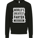 Fathers Day Farter Funny Flatulence Fart Mens Sweatshirt Jumper Black