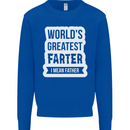 Fathers Day Farter Funny Flatulence Fart Mens Sweatshirt Jumper Royal Blue