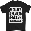 Fathers Day Farter Funny Flatulence Fart Mens T-Shirt Cotton Gildan Black