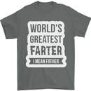 Fathers Day Farter Funny Flatulence Fart Mens T-Shirt Cotton Gildan Charcoal