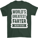 Fathers Day Farter Funny Flatulence Fart Mens T-Shirt Cotton Gildan Forest Green