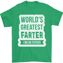 Fathers Day Farter Funny Flatulence Fart Mens T-Shirt Cotton Gildan Irish Green
