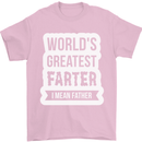 Fathers Day Farter Funny Flatulence Fart Mens T-Shirt Cotton Gildan Light Pink