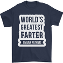 Fathers Day Farter Funny Flatulence Fart Mens T-Shirt Cotton Gildan Navy Blue