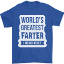 Fathers Day Farter Funny Flatulence Fart Mens T-Shirt Cotton Gildan Royal Blue