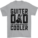 Fathers Day Guitar Dad Like a Normal Dad Mens T-Shirt 100% Cotton Sports Grey