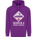 Fathers Day Teenage Daughter Funny Dad Mens 80% Cotton Hoodie Purple