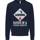 Fathers Day Teenage Daughter Funny Dad Mens Sweatshirt Jumper Navy Blue