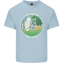 Feel Alive Gardening Gardener Plants Skull Kids T-Shirt Childrens Light Blue