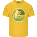 Feel Alive Gardening Gardener Plants Skull Kids T-Shirt Childrens Yellow
