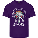 Feeling Christmas In My Bones Mens Cotton T-Shirt Tee Top Purple