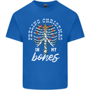 Feeling Christmas In My Bones Mens Cotton T-Shirt Tee Top Royal Blue
