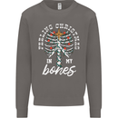 Feeling Christmas In My Bones Mens Sweatshirt Jumper Charcoal
