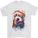 Ferret Watercolour Mens T-Shirt Cotton Gildan White