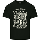Fight Hard Boxing Boxer MMA Mens Cotton T-Shirt Tee Top Black