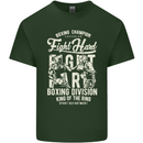 Fight Hard Boxing Boxer MMA Mens Cotton T-Shirt Tee Top Forest Green