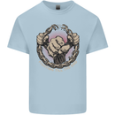 Fighting 'Till the End MMA Martial Arts Mens Cotton T-Shirt Tee Top Light Blue