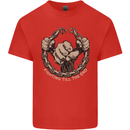 Fighting 'Till the End MMA Martial Arts Mens Cotton T-Shirt Tee Top Red