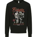 Firefighter Dad Father's Day Fireman Mens Sweatshirt Jumper Black
