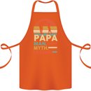 First Fathers Day Together Funny Baby Beer Cotton Apron 100% Organic Orange