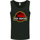 Fish Hunter Funny Fishing Fisherman Mens Vest Tank Top Black
