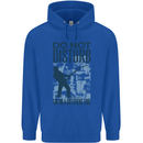 Fishing Do Not Disturb Funny Fisherman Mens 80% Cotton Hoodie Royal Blue