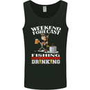 Fishing Weekend Forecast Funny Fisherman Mens Vest Tank Top Black