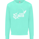 Fishing the Master Baiter Funny Fisherman Mens Sweatshirt Jumper Peppermint