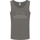 Fit ish Funny Gym Training Top Overweight Mens Vest Tank Top Charcoal
