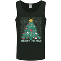 Fitness Merry Fitmas Christmas Tree Gym Mens Vest Tank Top Black