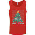 Fitness Merry Fitmas Christmas Tree Gym Mens Vest Tank Top Red
