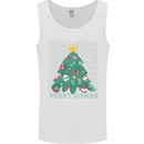 Fitness Merry Fitmas Christmas Tree Gym Mens Vest Tank Top White