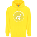 Flat Earth Society Members Around the Globe Childrens Kids Hoodie Yellow