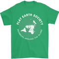 Flat Earth Society Members Around the Globe Mens T-Shirt Cotton Gildan Irish Green