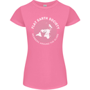 Flat Earth Society Members Around the Globe Womens Petite Cut T-Shirt Azalea