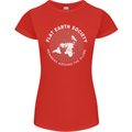 Flat Earth Society Members Around the Globe Womens Petite Cut T-Shirt Red